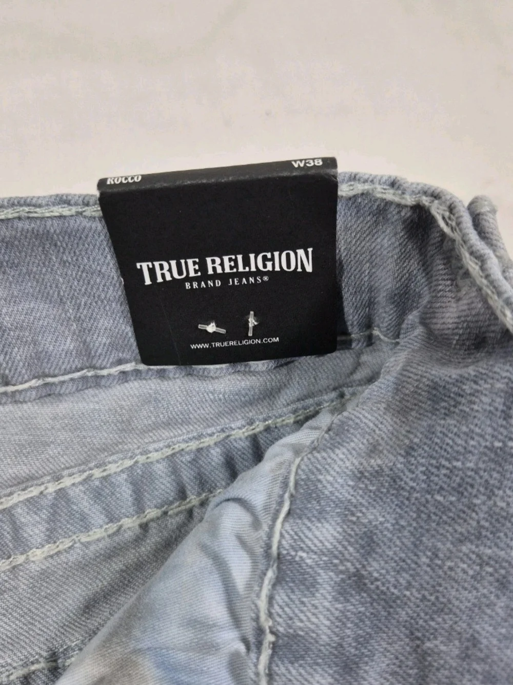 TRUE RELIGION Men's Shorts Size 38 Relaxed Skinny Gray Rocco Relaxed Skinny  57